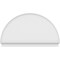 Ekena Millwork Half Round Smooth Architectural Grade PVC Combination Pediment, 74"W x 43-3/4"H x 2-3/4"P PEDPC074X440HRO00 - alternate 6